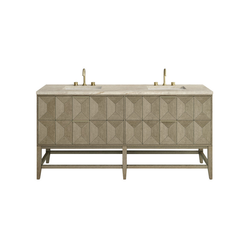 Emmeline 72'' W Double Vanity, 8" Widespread, Tajnar Eclos