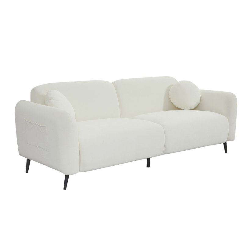 Nodirbek 83.9'' Upholstered Sofa, Beige