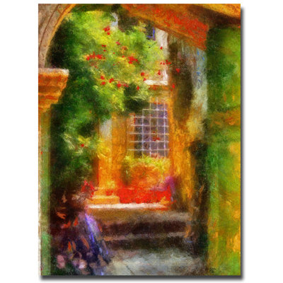 Reproduction d'art sur toile "Courtyard in House" par Lois Bryan