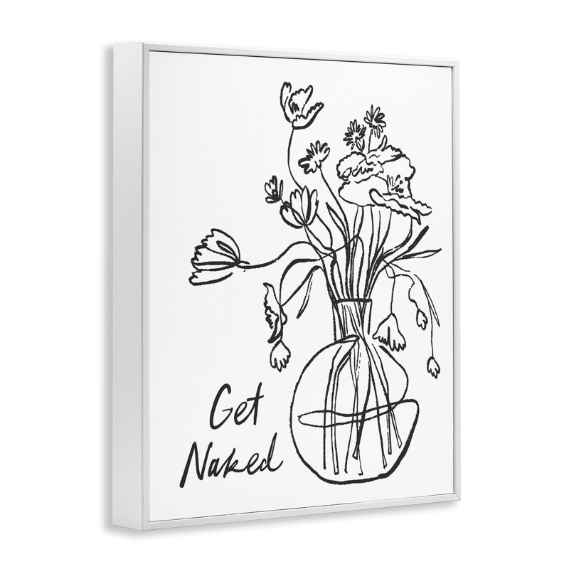 Giclée encadrée «Get NUE», Giclée encadrée blanc bord de mer, H 14 po x l 11 po