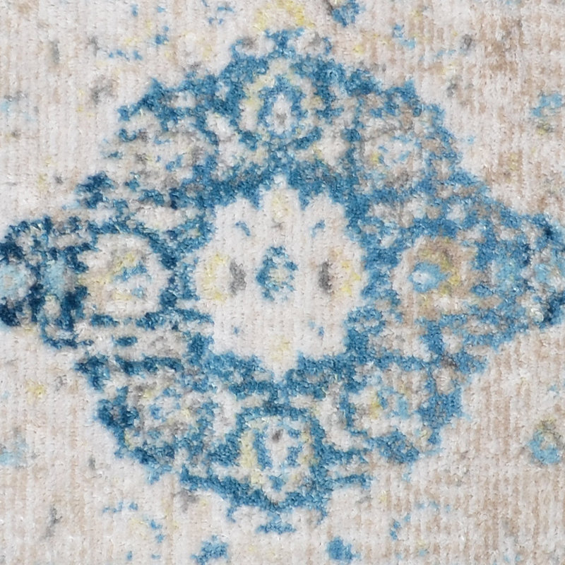 Area Rugs Washable Non-Slip, Carpet for Living Room Bedroom Dining Room - MACHINE MADE POLYESTER AREA RUGS - Runner,Ivory Color, Oriental Design