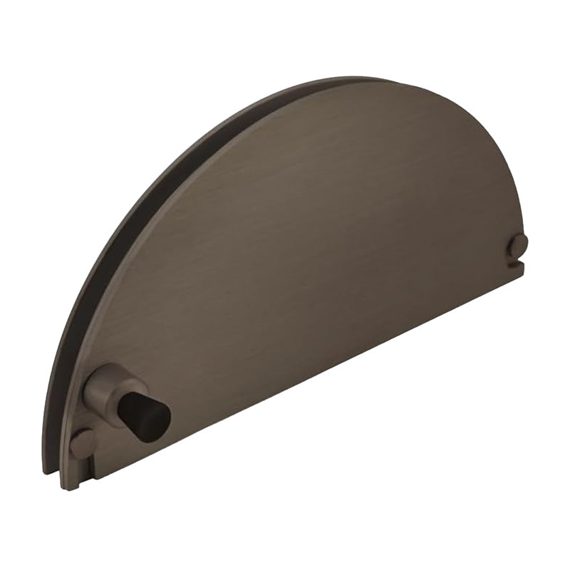 Guichet demi-rond FHC HRT720DU - 8 po x 4 po - Bronze foncé anodisé, Dark Bronze Anodized