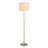  59'' Modern Glam Gold Floor Lamp with 3-Way Dimmable Lighting and Drum Linen Shade