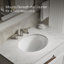 Caxton Ceramic Oval Undermount Bathroom Sink-11145207