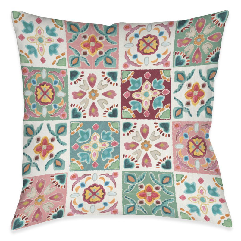 Coussin Bohemian Tiles par Laural Home, Non
