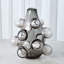 Bubbled Vase-Smoke Grey-Lg