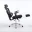 Fauteuil de bureau ergonomique avec support lombaire à massage, appui-tête 4D et accoudoirs 5D, dossier réglable haut et profondeur d'assise