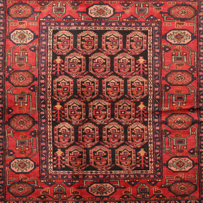 Tapis orange / brun / beige Southwestern