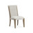 Rectangular Dining Table With 2 Benches And 2 Upholstered Side Chairs-1924606744