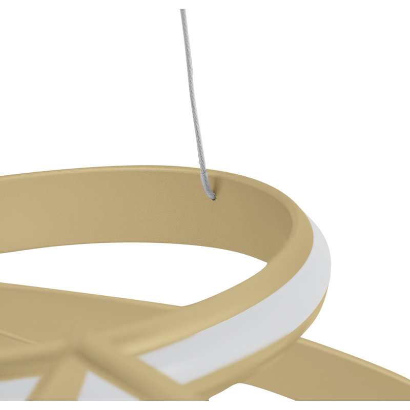 Prattsville Dimmable Integrated LED Chandelier, Gold