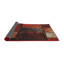 Tapis rouge à motif géométrique-2114608123