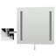 Miroir de maquillage/rasage lumineux sans cadre à fixation murale-39034181