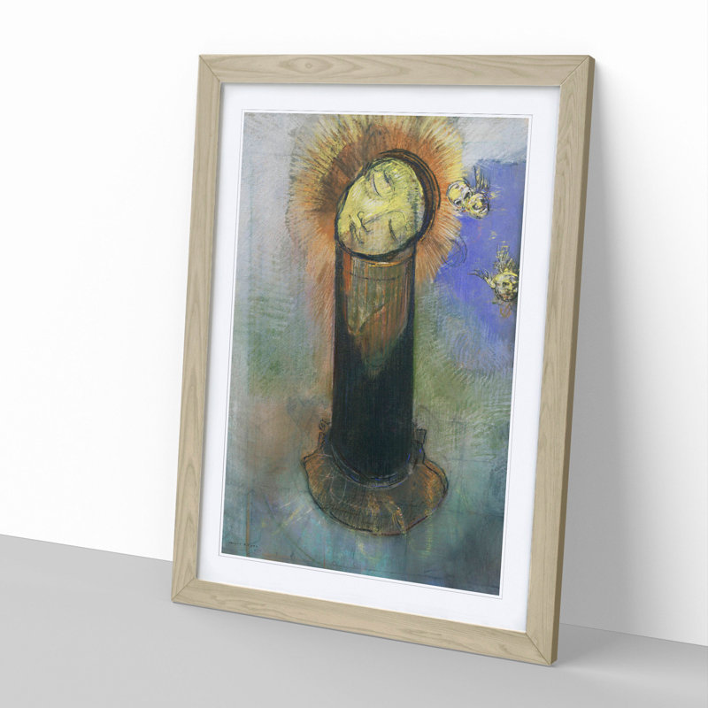 John the Baptist by Odilon Redon - Framed Print, 36cm H x 27cm W x 2cm D, Oak Framed