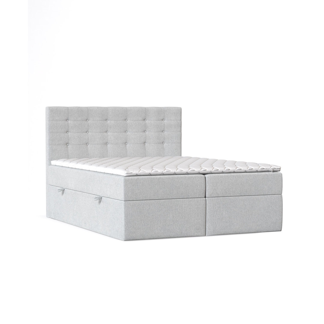 Boxspringbett Tyche mit Topper und Bettkasten