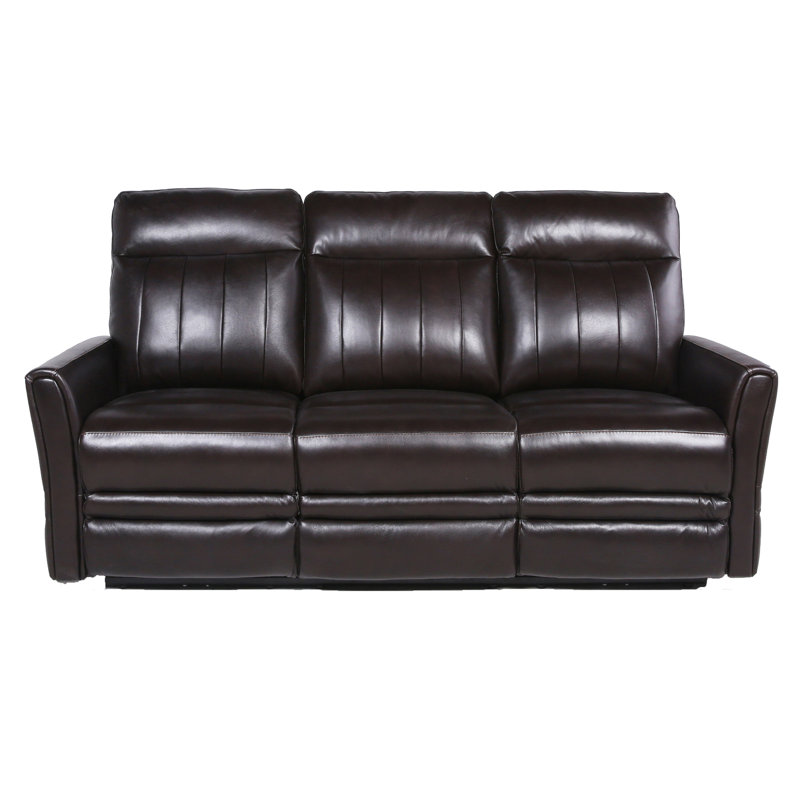 Canapé inclinable en cuir 79,5 po Aonghas