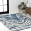 Tapis turquoise / crème Ledea-513652552