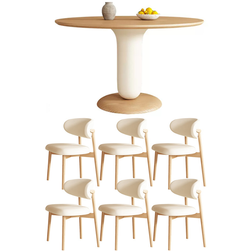 Ensemble repas rond, H 29,52 po x L 47,24 po x l 47,24 po