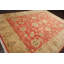 Tapis corail en laine noué à la main de conception unique 9 pi 1 po x 12 pi Elwina
