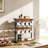 Jessical Coffee Mug Holder for Counter, 2 Tier Mug Tree Rack, with 8 Hook and 2 Open Shelves, Vintage Mug Holder Stand for Home Kitchen-1746918273