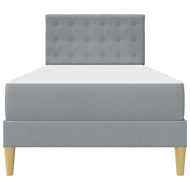 Bed Frame, Single (3'), Light Grey