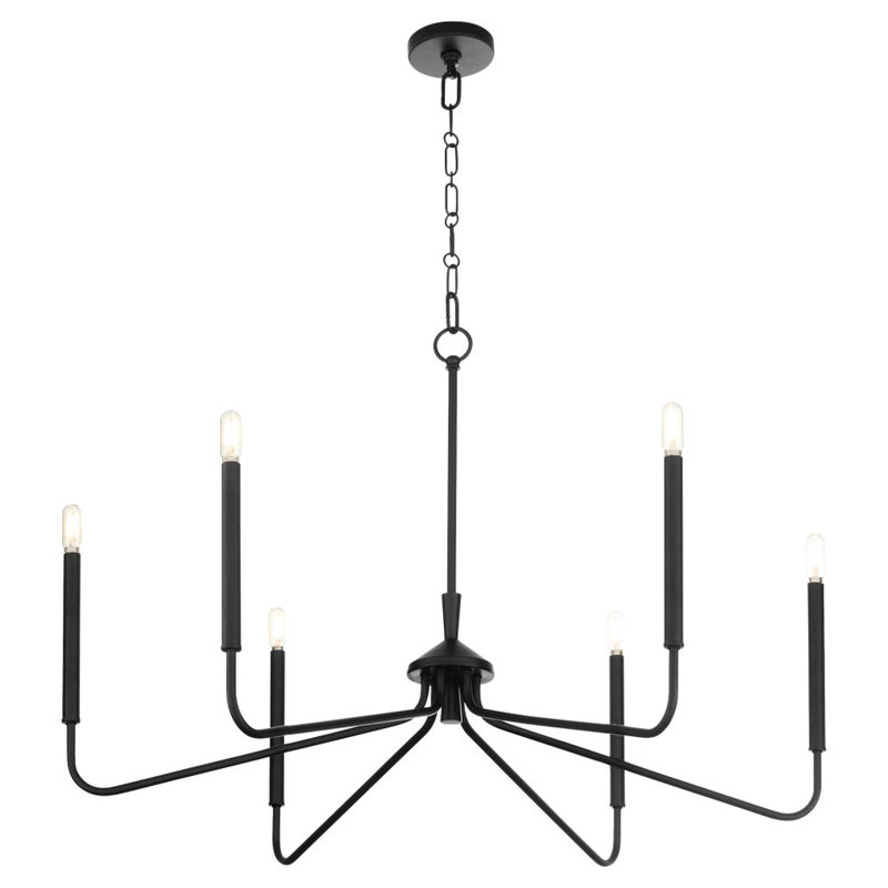 Adlea Chandelier, Matte Black