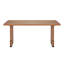 Table de salle à manger rectangulaire 63 "(couleur naturelle)-660433691