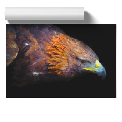 Golden Eagle Painting - Frameless Print