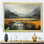 Gris et jaune, paysage de montagne abstrait I - paysage abstrait, art mural