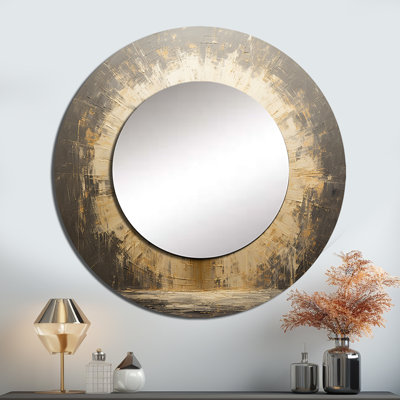 Zen Meditation Position - miroir de méditation décoratif, grand miroir mural traditionnel, impression d'art en métal