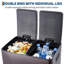 Stainless Steel Step On Multi-Compartment Rubbish & Recycling Bin - 16L-243601949