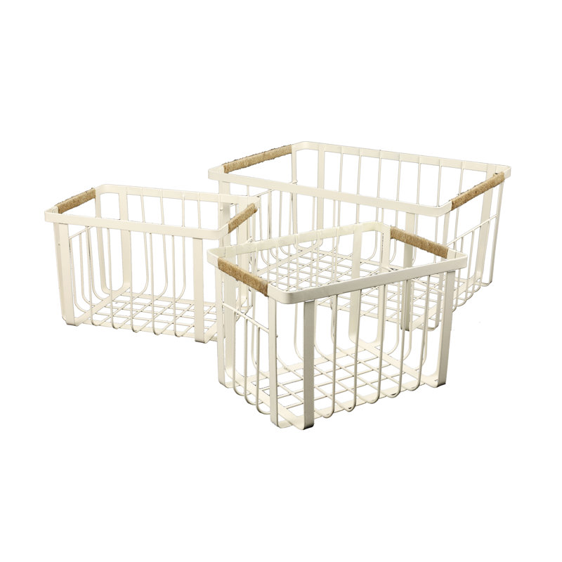 Paniers de rangement Henley Vintage Farmhouse, Amande