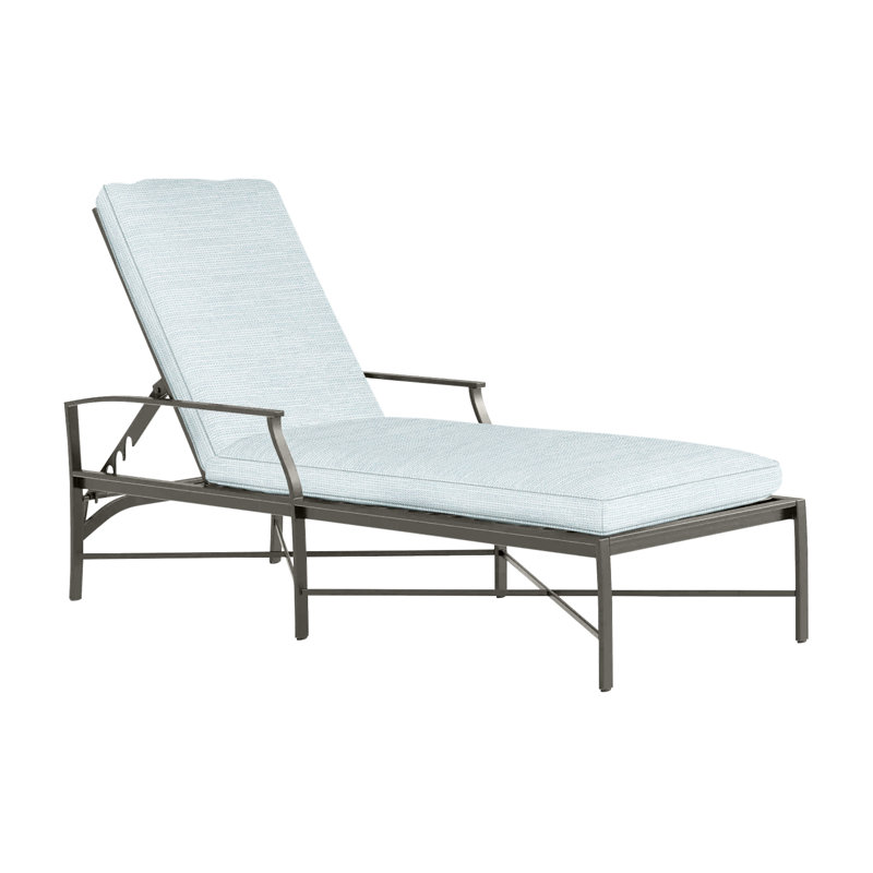 Chaise longue d'extérieur Monaco, Welt, Ciel de papier, Gris ardoise