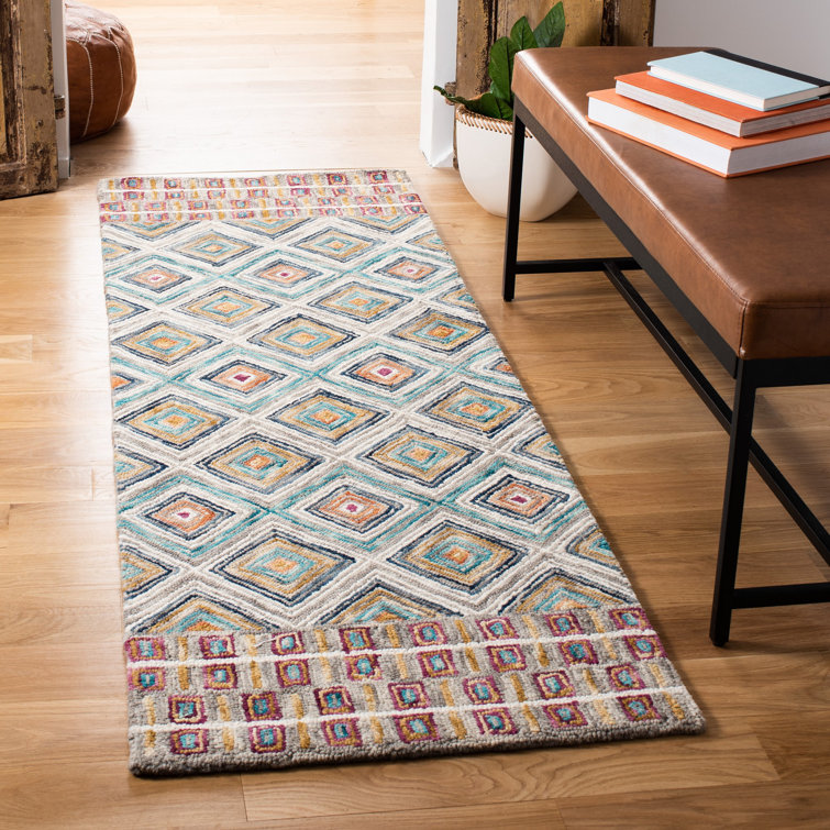 Deyoung Hand Tufted Wool Geometric Rug