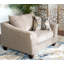 Chaise avec accoudoirs en tissu Camero, gris