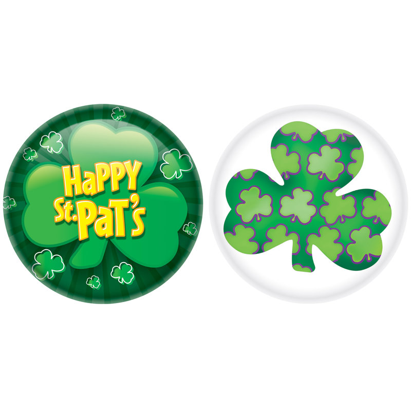 Boutons de la Saint-Patrick - 2 po - paquet de 12