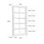 Pompey 180 cm H x 90 cm W Standard Bookcase