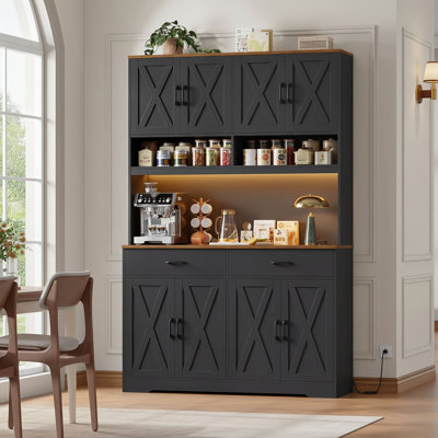 75.4" H Kitchen Pantry Cabinet