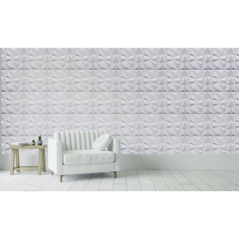 Panneau mural blanc 19,7 po x 19,7 po Falkirk Ross