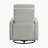 Kemontez 30" Modern & Contemporary Breathable Faux Leather Swivel Glider Reclining Chair with 360-Degree Swivel & Gentle Gliding Motion