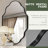 Set of 2 Modern Asymmetrical Wall Mirrors with Aluminum Alloy Frame, Decorative Irregular Hanging Mirrors for Bathroom, Bedroom, Living Room & Entryway-98127009-98127007