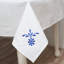 Nappe brodée à la main en coton épais - Nappe décorative pour la maison et la salle à manger
