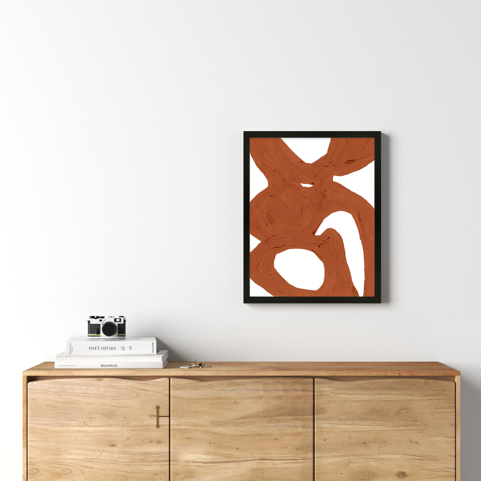 Goodall "Copper Harmony 1" Print, Black Framed, 30" H x 24" W x 1.25" D