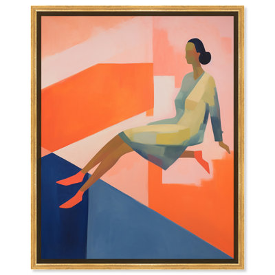 Woman In Flight Canvas Summer Themed Retro Prints by Art Remedy