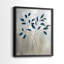 Indigo Foliage I-Premium, reproduction encadrée - prête à être accrochée - aucun clou requis - aucun clou requis-534891535-534891533