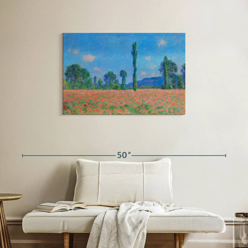 Alvord, champ de coquelicots, Giverny, 1891, H 24 po x l 36 po