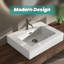 Lavabo intégré à surface solide sans drain ni robinet, brillant-211812215-211812216