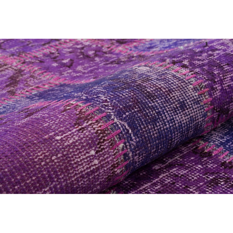 Tapis mauve moderne fabriqué à la main Modern