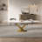 9 - Pieces Dining Table Set With 94.5'' Extendable Sintered Stone Top And Upholstered Armchair-1684508381-1684508380