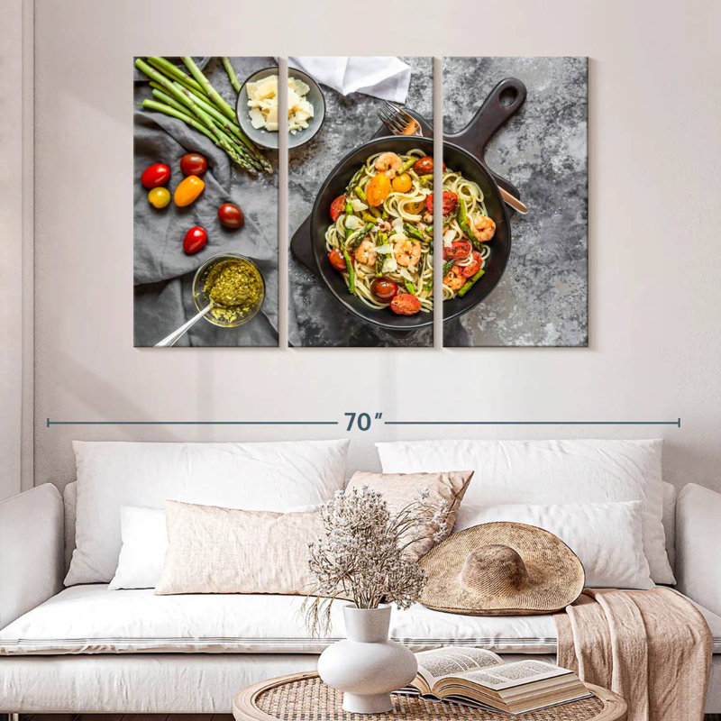 Yarlin Seafood Spaghetti, 32" H x 50" W