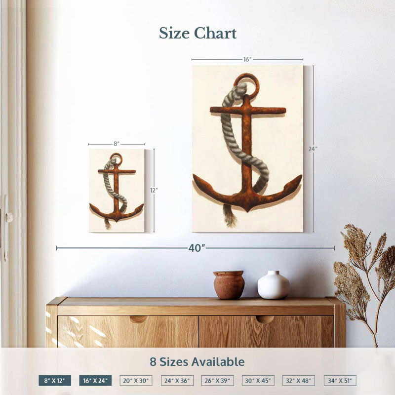 Aletra Anchor Plain, H 12 po x l 8 po